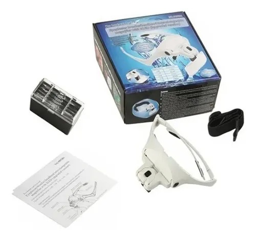 Gafas Lupa Visera Diadema Con Luz Led